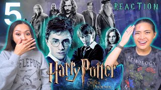 OUR FAVORITE SO FAR 🤩 Harry Potter and the Order of the Phoenix🦉 Reaction amp Review [upl. by Westfahl]