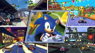 Sonic amp Sega AllStars Racing  All Tracks [upl. by Viridissa]