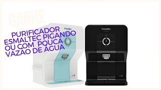 purificador Esmaltec purágua pigando água ou com pouca vazão de água como limpa a válvula [upl. by Attiuqahs]