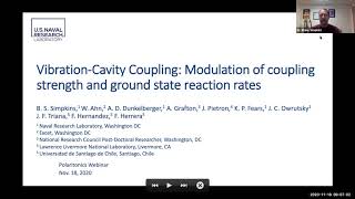 VibrationCavity Coupling Modulation of coupling strength and ground state reaction rates [upl. by Agustin]