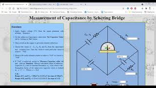 Measurement of capacitance using Schering Bridge PARTII [upl. by Llohcin342]