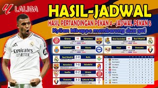 HASIL LIGA SPANYOL PEKAN 4  JADWAL LALIGA PEKAN5  Mbappe cetak gol [upl. by Manella245]