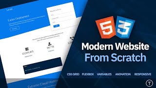 Build a Responsive Website  HTML CSS Grid Flexbox amp More [upl. by Isdnyl754]