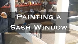 Painting a Victorian Sash Window [upl. by Enilasor]