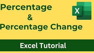 How to calculate Percentage change in Microsoft Excel [upl. by Sydney]