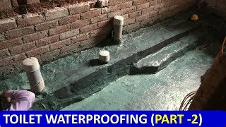 Best waterproofing for toilet टॉयलेट वॉटरप्रूफिंग कैसे करें [upl. by Ahsikin]