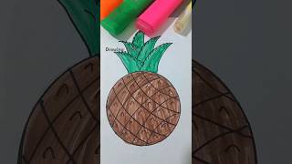 How to draw pineapple 🍍 drawing howtodraw pineapple [upl. by Ause]