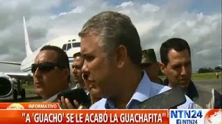 “A ‘Guacho’ se le acabó la guachafita” Iván Duque presidente de Colombia [upl. by Rodmur483]