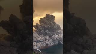 Pyroclastic flow on the volcano Stromboli Sicily Italy November 4 2022 [upl. by Hittel]