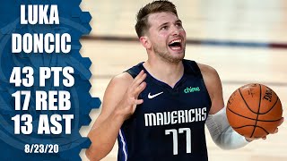 Luka Doncic highlights historic tripledouble in Game 4 vs LA Clippers  2020 NBA Playoffs [upl. by Padriac]