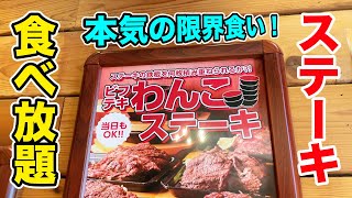 ステーキ食べ放題で本気で自分の限界まで食べてみた！ [upl. by Nihi]