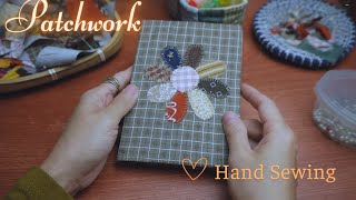 Making a notebook and sewing a simple book cover  Bookbinding  Handsewing  Yuu Pham [upl. by Nadaba]