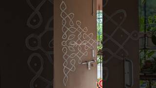 Kolam Design On Door youtube shorts navratri [upl. by Derina]