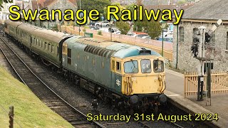 Swanage Railway  Saturday 31st August 2024 [upl. by Ravaj181]