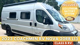 Tour the NEW 2023 Coachmen Nova 20RB Class B RV with the Li3 Lithium Package  Ram Pro Master 3500 [upl. by Ahsirahc]