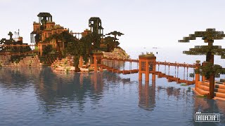 Minecraft Trapdoor Island  view and tutorial [upl. by Rhpotsirhc589]