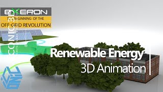 Renewable Energy Power Storage 3D Animation [upl. by Verdie566]