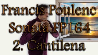 Francis Poulenc  II 2 CANTILENA  Sonata  Flauto  Orchestra  Ensemble  Flute Choir [upl. by Ahsiliw]