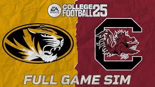 Mizzou vs South Carolina FULL GAME Sim  EA College Football 25 [upl. by Lanti]