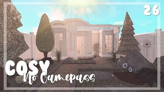 BLOXBURG no gamepass cosy blush home 26k  House build [upl. by Yahska]