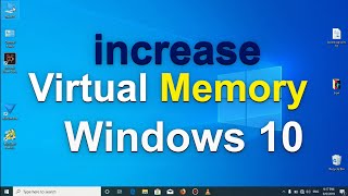 how to Increase virtual memory in Windows 10 [upl. by Elane38]