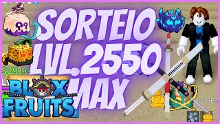 Sorteio conta lvl max no bloxfruits com triplo katana roblox bloxfruits [upl. by Emee]