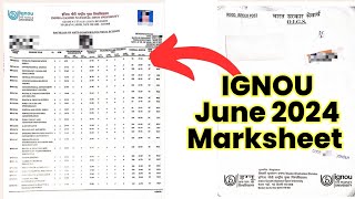 IGNOU June 2024 Marksheet मिलने लगा 😊 जल्दी से कैसे मिलेगा  ignou marksheet dispatch status [upl. by Lotsirk]