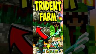 How To Build Easy Trident Farm in Survival Minecraft 120 minecraft shorts [upl. by Leatrice]