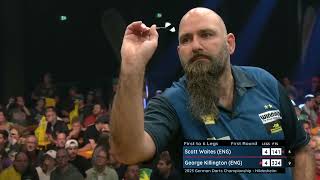 NINE DARTER Scott Waites v George Killington  2023 German Darts Championship [upl. by Refannej]