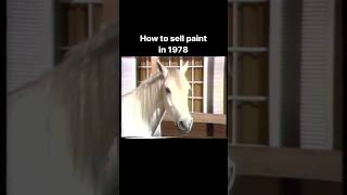 Chester The Wattyl Horse gives brown paint his stamp of approval 1978 paint brown horse funny [upl. by Meraree]