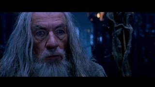 Gandalf vs Saruman HD  Fight Scene from The Fellowship of the Ring [upl. by Edwyna]