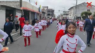 Desfile Cívico Estudiantil y Militar 80 Años de Cantonización Cantón Saquisili Cotopaxi 2023 [upl. by Lilith]