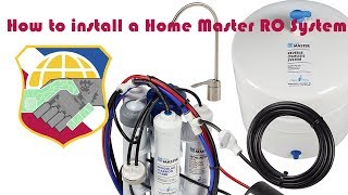 How to install a Home Master TMULTRA with Permeate Pump Reverse Osmosis Water Filter System [upl. by Risley]