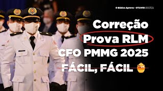 CORREÇÃO CFO PMMG 2025 RACIOCÍNIO LÓGICO E MATEMÁTICO [upl. by Brasca]