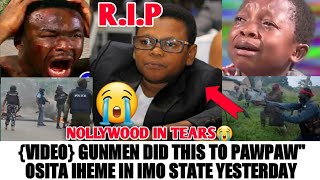 😭NOLLYWOOD IN TËR AS GUNMEN DID THIS TO PAWPAW OSITA IHEME YESTERDAY IN IMO STATE  AKI amp PAWPAW [upl. by Belldame]