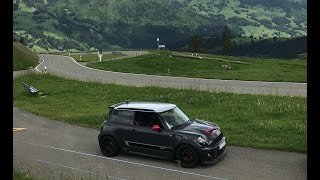 Mini R56 JCW GP2  Exhaust Sound  HDT Downpipe 200 cell HJS cat [upl. by Aynotel717]