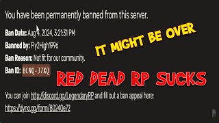 Red Dead Roleplay is OVER channel update [upl. by Flower]