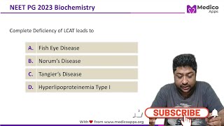 NEET PG 2023 Recall Questions  Biochemistry LCAT Deficiency [upl. by Yortal570]