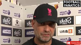 Watford vs Liverpool 05  Jurgen Klopp post match Interview 🔥 [upl. by Airal335]