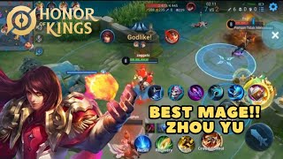 HONOR OF KINGS  Zhou Yu Gameplay  Sakit banget nih Mage  Moba  Android [upl. by Ahtis971]