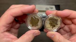 2023 Morgan amp Peace Dollar Reverse Proof Set [upl. by Uwkuhceki]