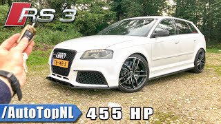 455HP Audi RS3 8P TVS Engineering REVIEW POV Test Drive on AUTOBAHN amp ROAD by AutoTopNL [upl. by Ludie507]