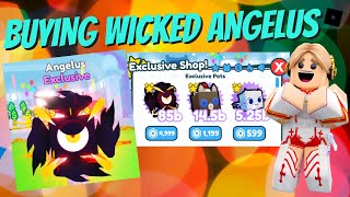 Buying New Pet WICKED ANGELUS and SOCK CAT in Pet Simulator X  Roblox [upl. by Fanechka]