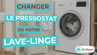 Comment changer le pressostat dun lavelinge ARISTON AC128LFR [upl. by Arlynne]