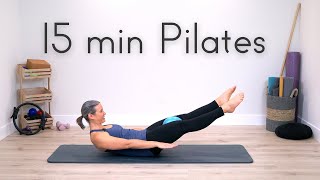 15 Minute Pilates Mini Ball Workout  Intermediate Pilates Class [upl. by Chessa857]