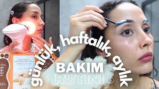 DEV bakım rutini 🧼🧼 LAZER EPİLASYON KAŞ AÇMA MANİKÜRPEDİKÜR DUŞ KESE [upl. by Minetta]