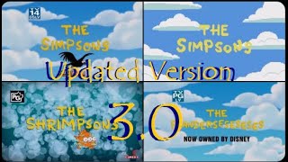 THE SIMPSONS Full Opening Sequence Evolution amp Variations  Updated Version 30 [upl. by Mcallister648]