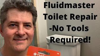 Fluidmaster Toilet Fill Valve RepairNo Tools Required [upl. by Nicolai]