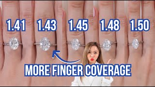 Oval Diamond Engagement Ring Carat and Ratio Comparison Complete Guide [upl. by Arenat]