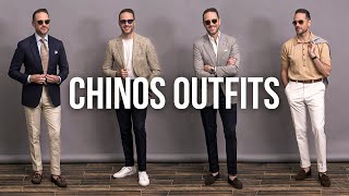 How To Wear Chinos  6 Ways To Wear Chinos for Men  Summer Outfit Ideas [upl. by Netniuq89]